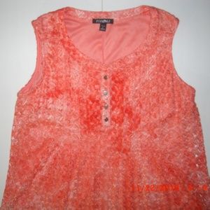 Delicately Beautiful Two-Tone Orange & Pink Top